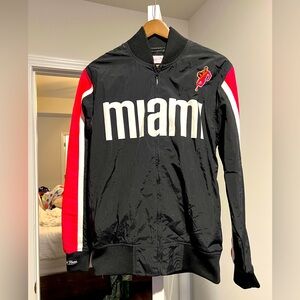 Retro Miami Heat Full Zip Jacket- Hardwood Classics